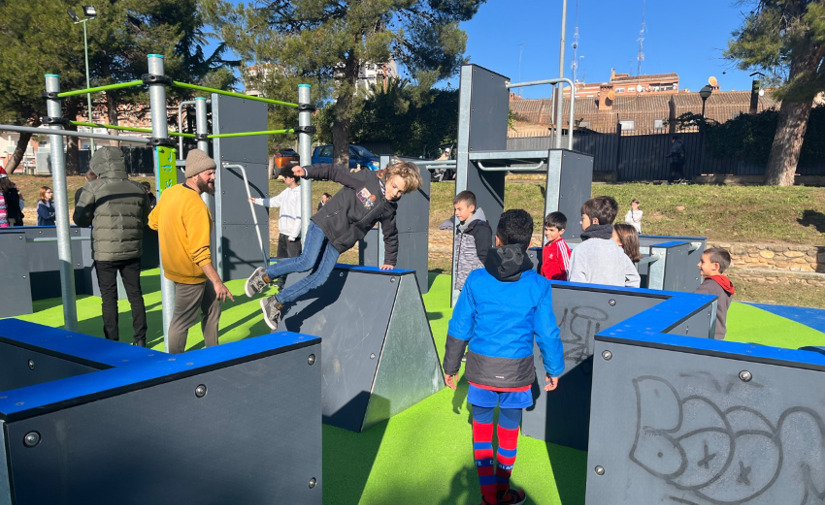 Calahorra inaugura un moderno parque de parkour diseñado por Industrias Agapito