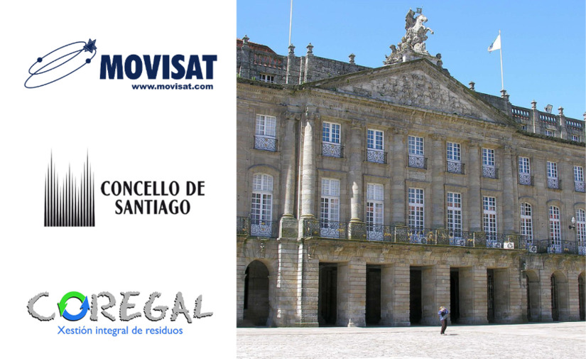 COREGAL confía en MOVISAT para optimizar la recogida de papel y cartón en Santiago de Compostela