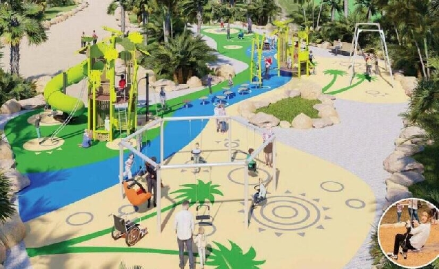 Alicante inicia la renovación de El Palmeral con seis nuevas áreas de juegos infantiles