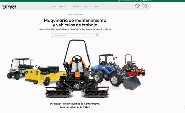 Green Mowers Direct, nueva web para simplificar la compra de equipos de mantenimiento de campos de golf y zonas verdes