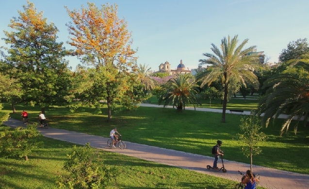 Las oficinas de turismo valencianas repartirán mapas accesibles e interactivos del Jardín del Turia