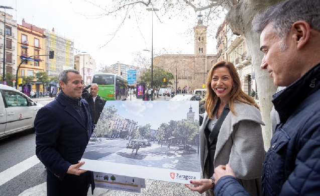 Zaragoza invierte 9 millones en la transformación sostenible de la Plaza de San Miguel y la calle Coso