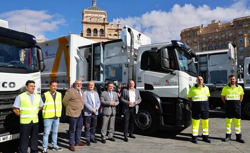 Valladolid incorpora cuatro nuevos camiones a su flota de recogida de residuos