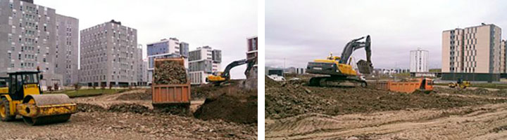 Comienzan las obras de construcción de dos pistas multideporte en Zabalgana, Vitoria